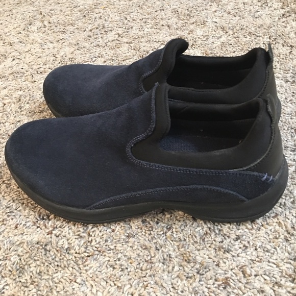 Land’s End Navy Leather Shoes 8.5 - Picture 4 of 9